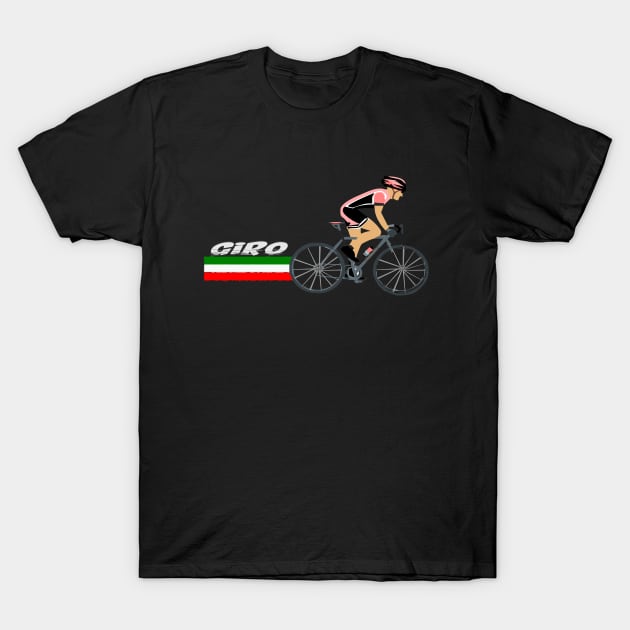 carrera de ciclismo giro ditalia T-Shirt by vintagejoa